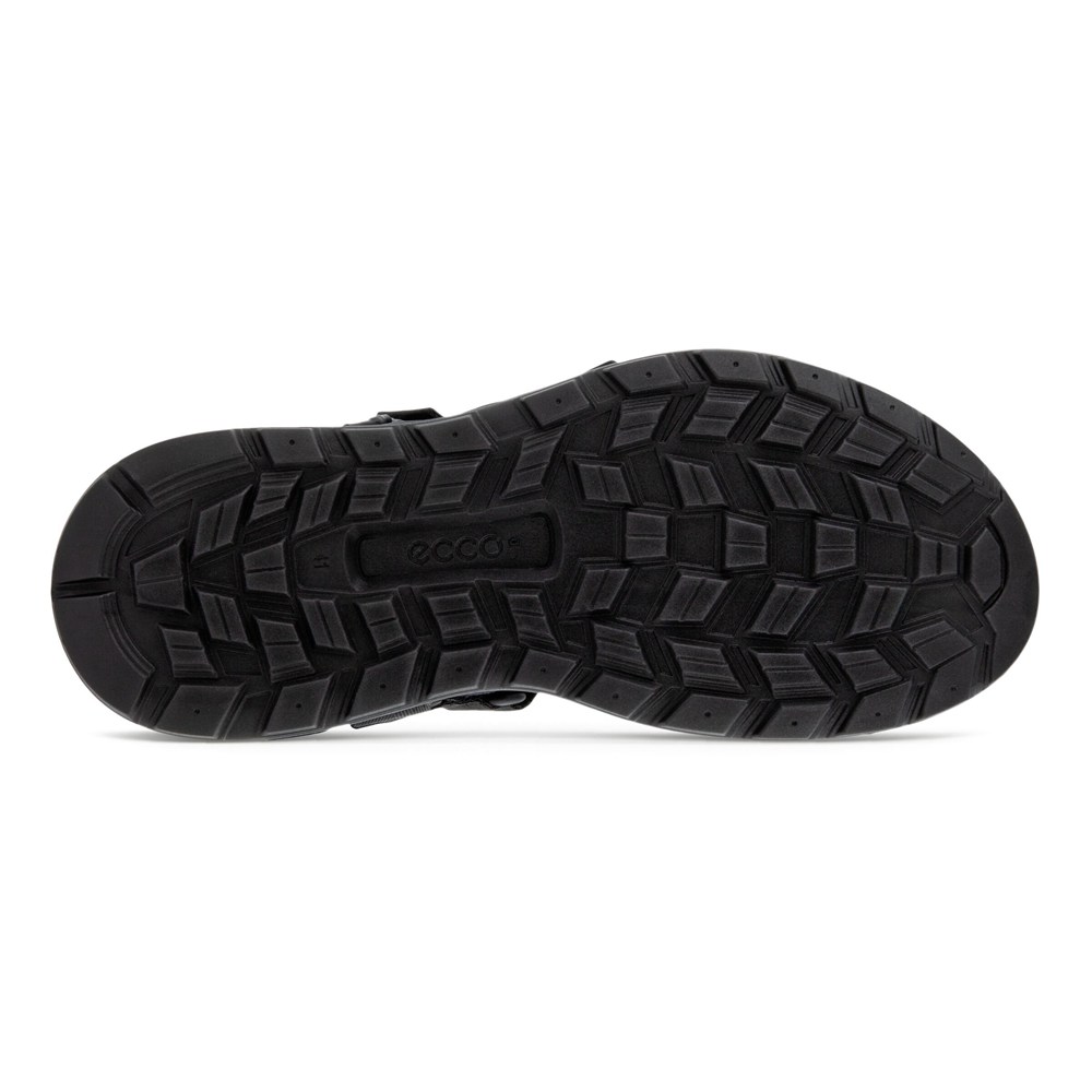Mens Sandals - ECCO Exowrap 3S Velcro - Black - 5387BXLWJ